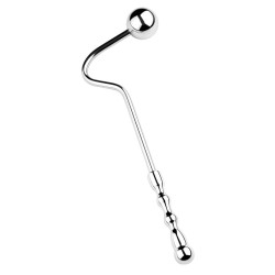 FUKR Crochet anal en métal avec poignée Double Ball 10cm